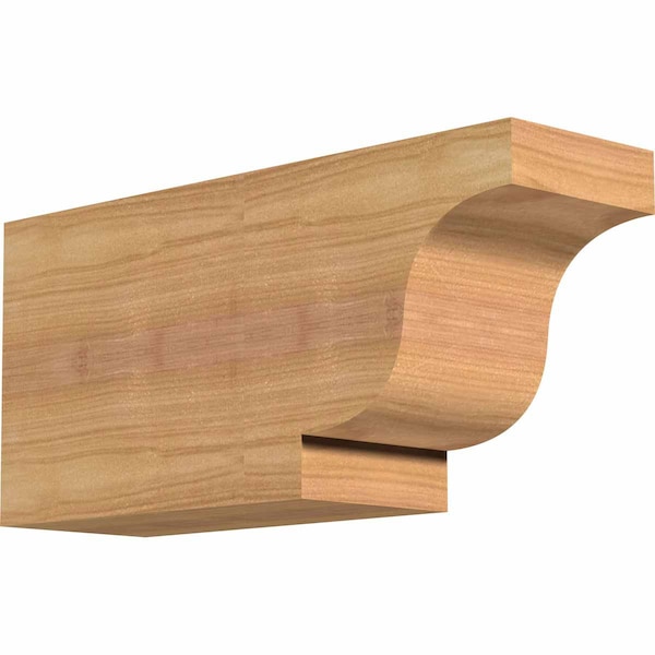 Ekena Millwork Newport Smooth Rafter Tail, Western Red Cedar, 3 1/2"W x 6"H x 12"L RFT04X06X12NEW00SWR - main